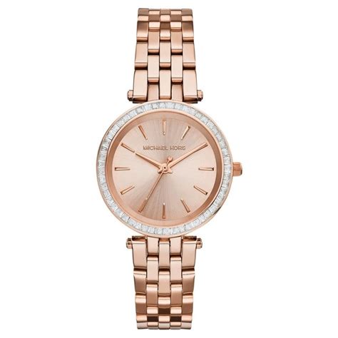 michael kors mini darci watch rose gold|darci rose gold tone watch.